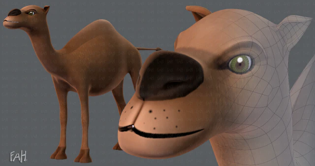 camel v01 3D Model .c4d .max .obj .3ds .fbx .stl .blend