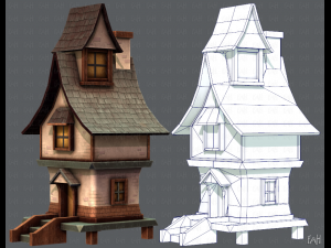 house cartoon v06 3D Model