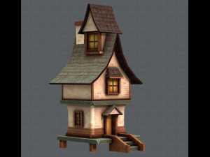 house cartoon v06 3D Модель