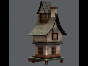 house cartoon v06 3D Model