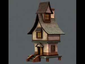 house cartoon v06 3D Model