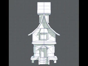 house cartoon v06 3D Model
