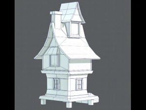 house cartoon v06 3D Model