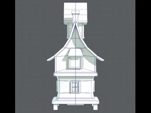 house cartoon v06 3D Model