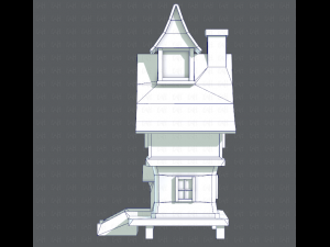 house cartoon v06 3D Модель