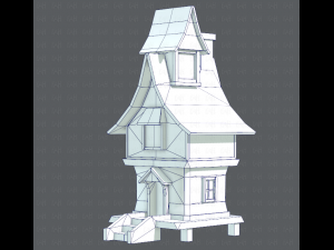 house cartoon v06 3D Модель
