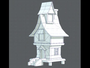 house cartoon v06 3D Model