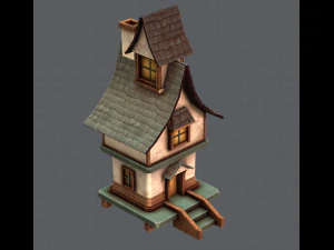 house cartoon v06 3D Model