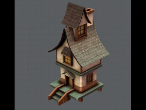 house cartoon v06 3D Model