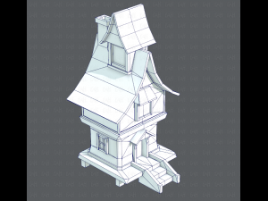 house cartoon v06 3D Модель