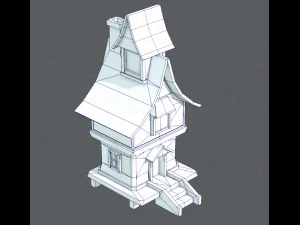 house cartoon v06 3D Model