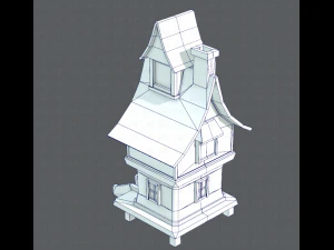 house cartoon v06 3D Model