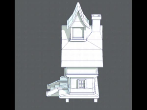 house cartoon v06 3D Model