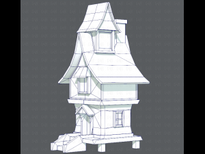 house cartoon v06 3D Модель
