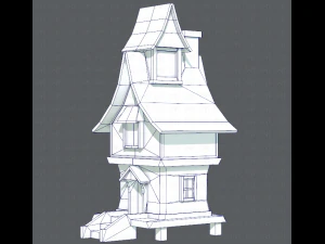 house cartoon v06 3D Model
