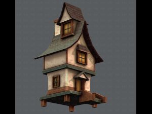 house cartoon v06 3D Модель