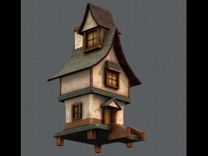 house cartoon v06 3D Model