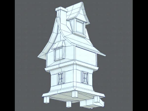 house cartoon v06 3D Model