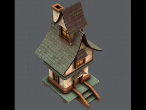 house cartoon v06 3D Model