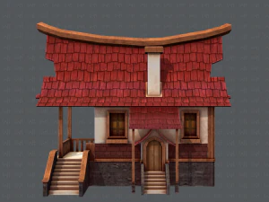 house cartoon v07 3D Model