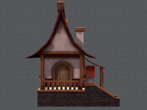 house cartoon v07 3D Model