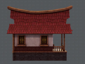house cartoon v07 3D Model