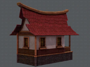 house cartoon v07 3D Model