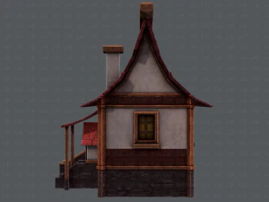 house cartoon v07 3D Model