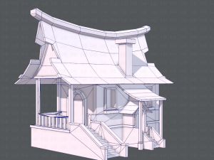 house cartoon v07 Model 3D