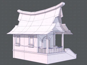 house cartoon v07 3D Model