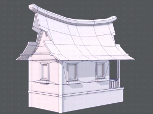 house cartoon v07 3D Model