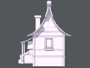 house cartoon v07 Model 3D