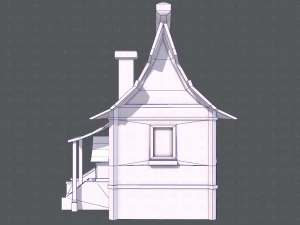 house cartoon v07 3D Model