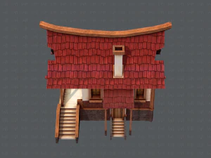 house cartoon v07 3D Model