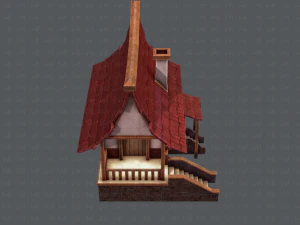house cartoon v07 3D Model