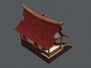 house cartoon v07 3D Model