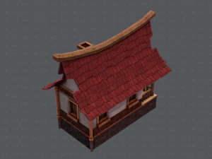 house cartoon v07 3D Model