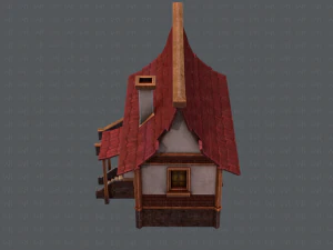 house cartoon v07 3D Model