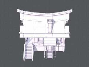 house cartoon v07 3D Model