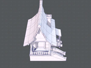 house cartoon v07 3D Model