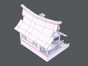 house cartoon v07 3D Model