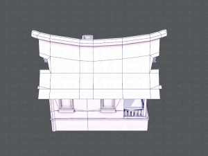 house cartoon v07 3D Model
