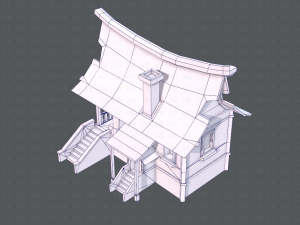 house cartoon v07 Model 3D