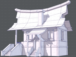 house cartoon v07 Model 3D