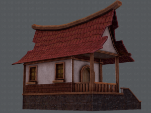 house cartoon v07 Model 3D