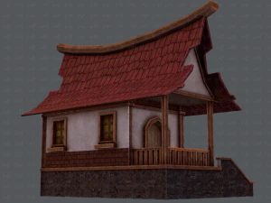 house cartoon v07 3D Model