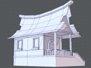 house cartoon v07 3D Model