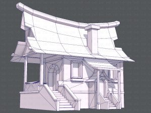house cartoon v07 Model 3D