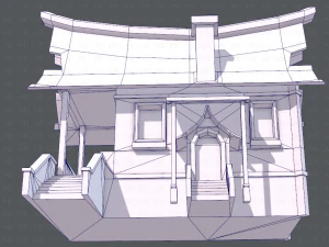 house cartoon v07 3D Model