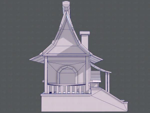 house cartoon v07 3D Model
